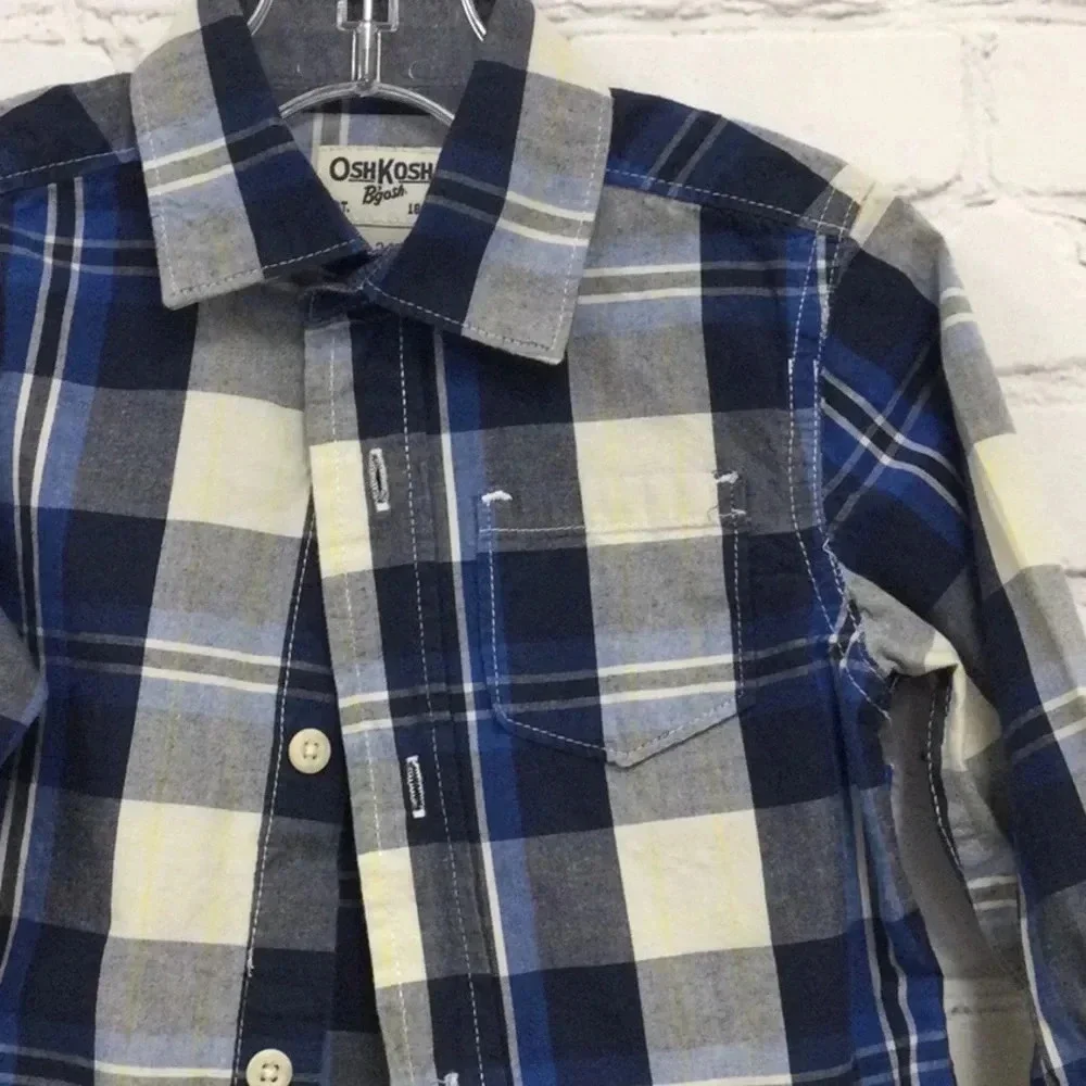 OshKosh Button Down Long Sleeve Top 24M